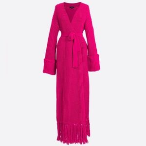 NWT Hanifa Miya Knit Cardigan Dress - XXS/XS Magenta Pink